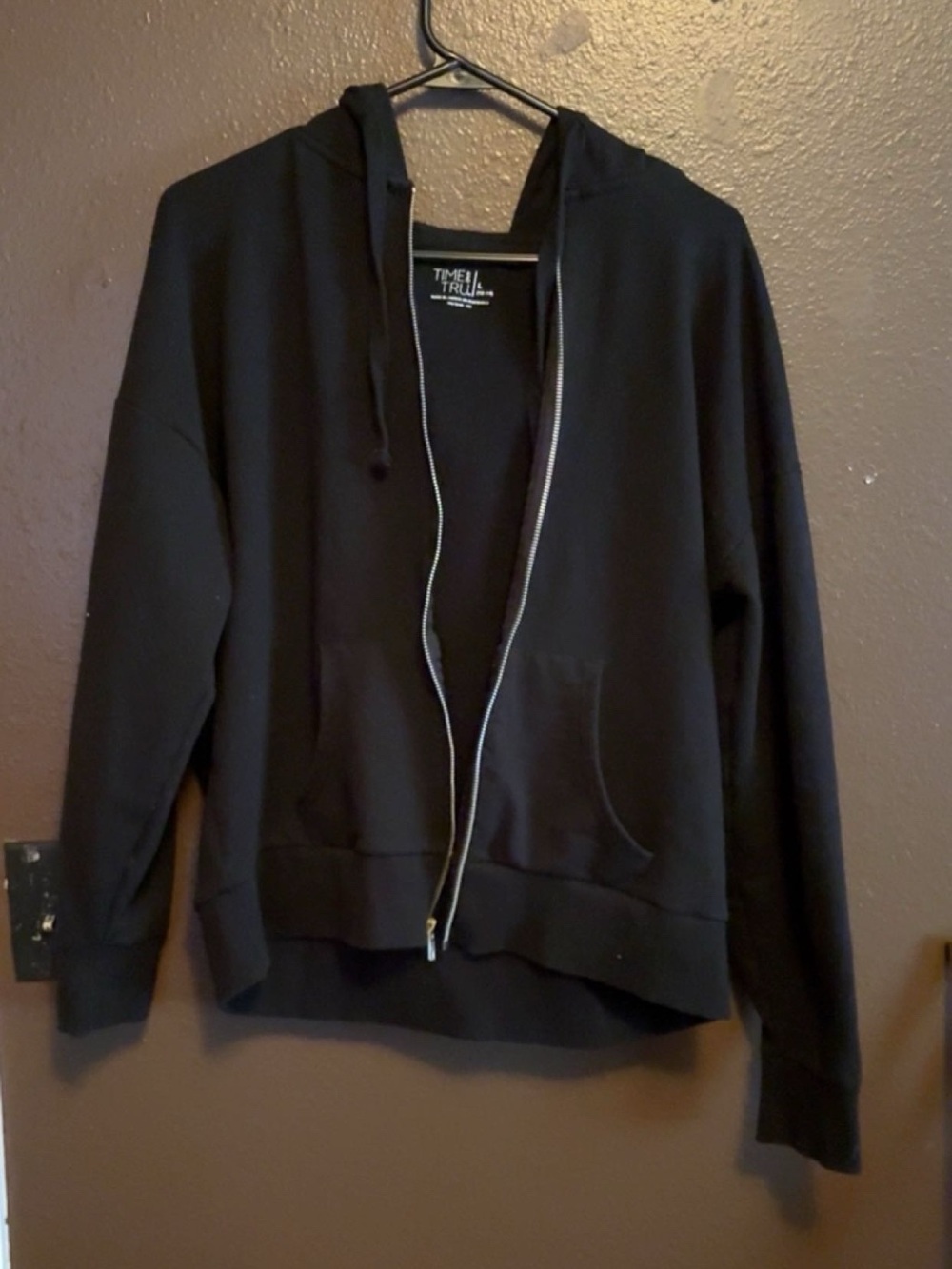Timeless Truth Black Zip-Up Hoodie